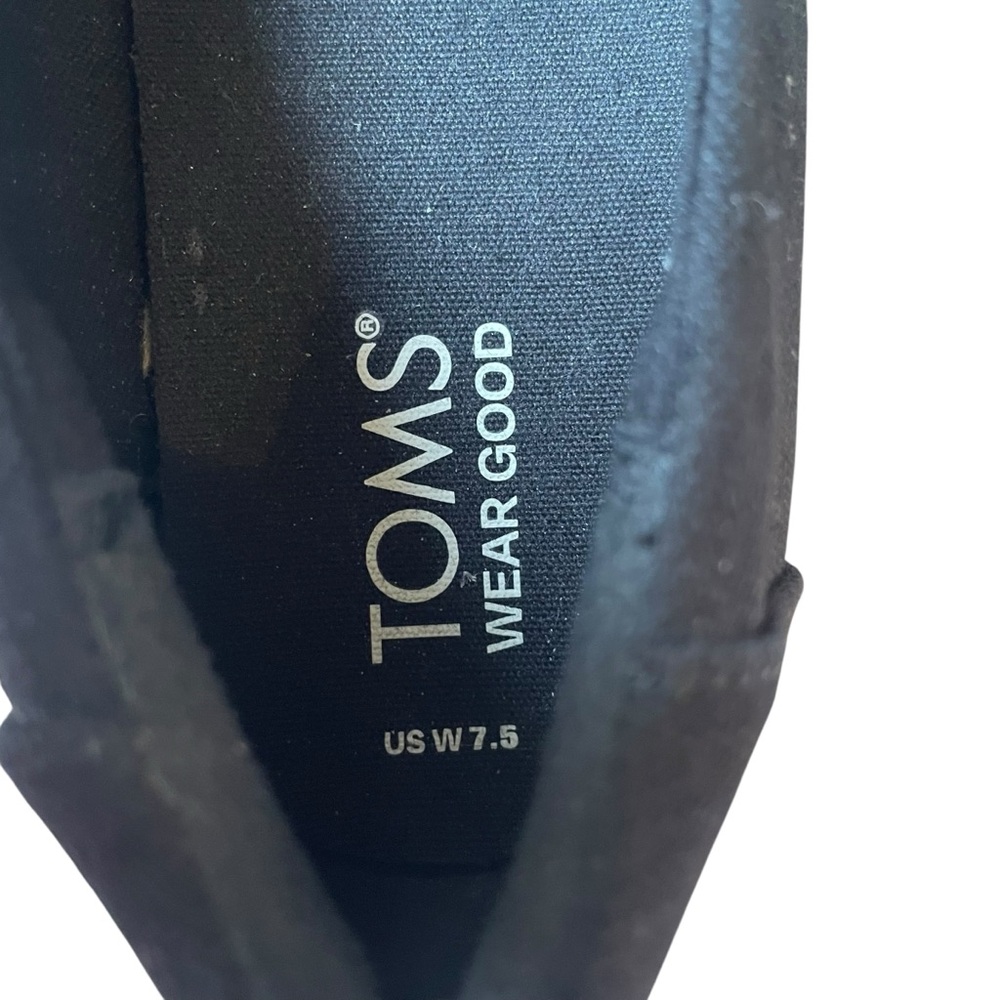 Toms Alp Platform Rope High Black Espadrilles Size 7.5 - Picture 7 of 10